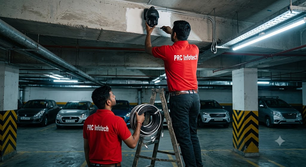 Noida CCTV Camera Setup in Parking